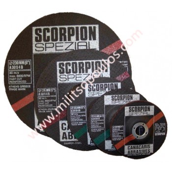 Δίσκος Κοπής Inox Scorpion 115x22,2x1,2